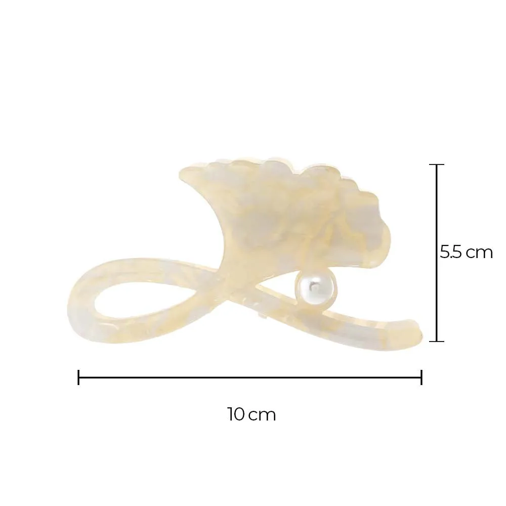 Pearl Flower Blossom Hair Claw Clip sold by Adina Eden's product image thumbnail 3