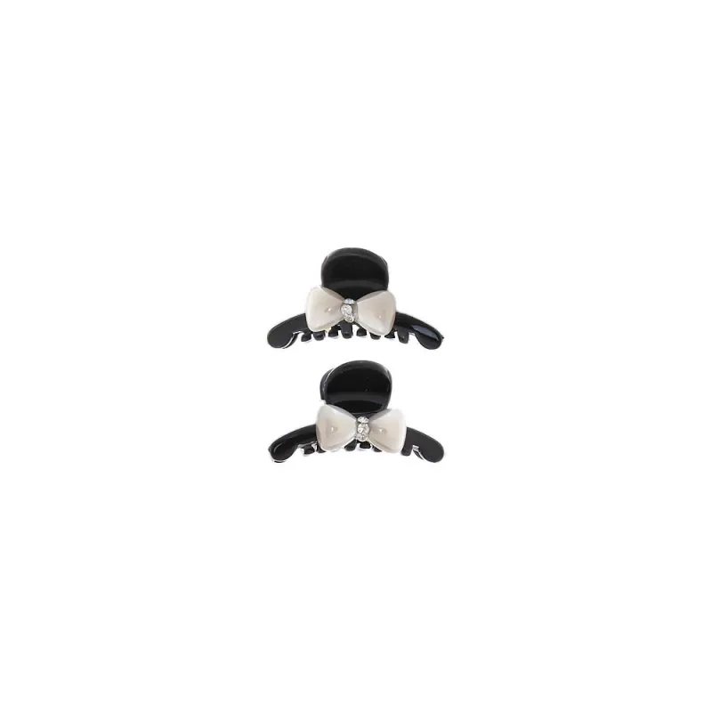 Pearl Bow Mini Claw Clip Set sold by Adina Eden's