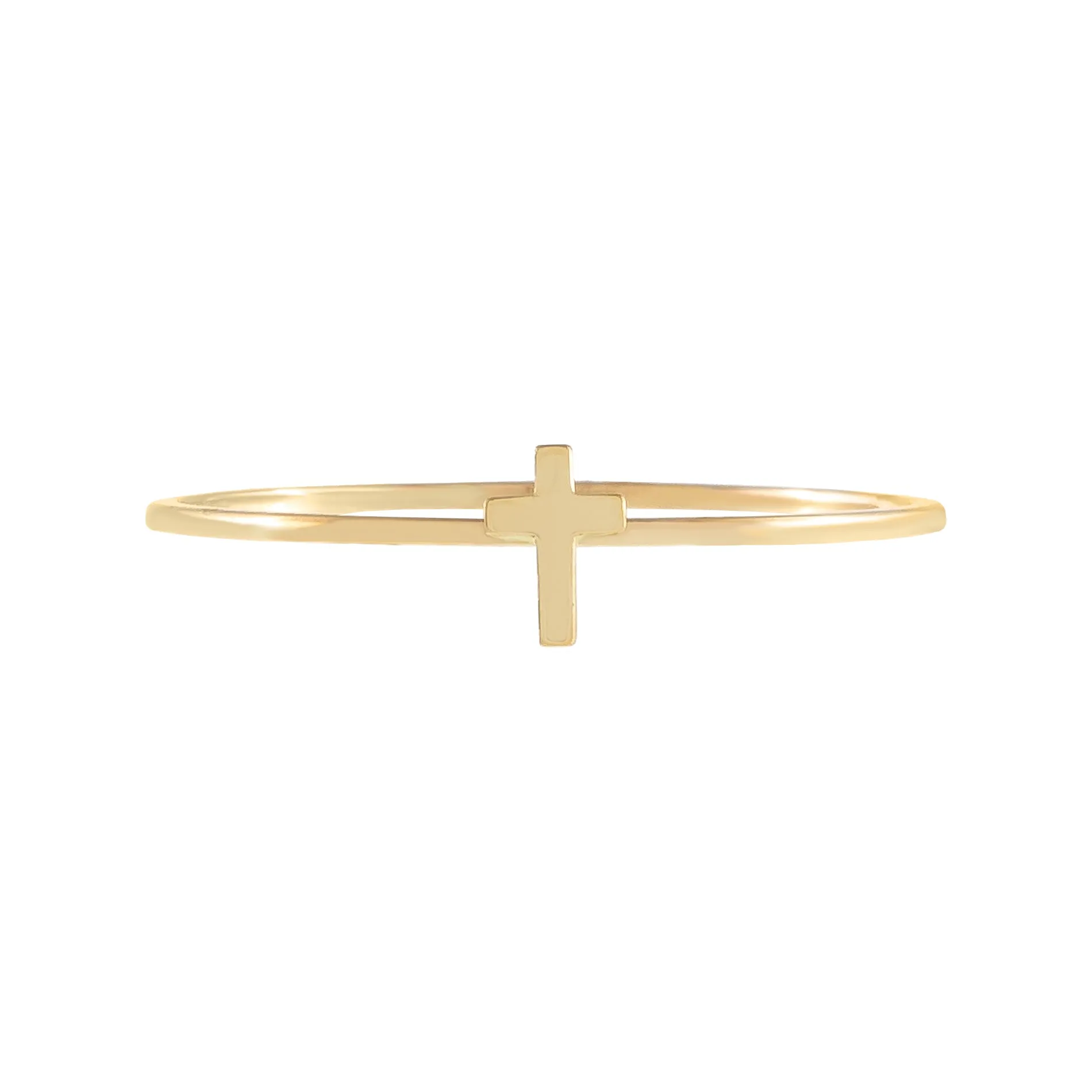Mini Cross Ring 14K sold by Adina Eden's product image thumbnail 3
