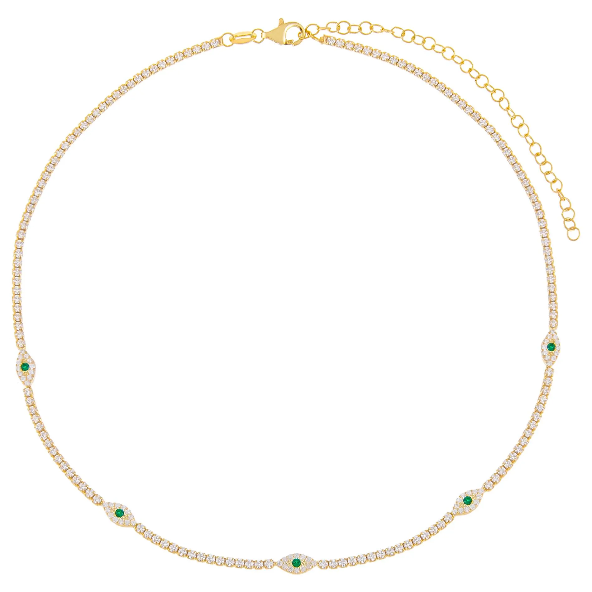 Multi Evil Eye Tennis Choker sold by Adina Eden's product image thumbnail 3