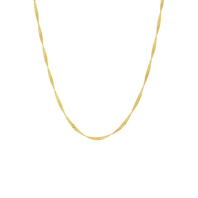 Twist Chain Necklace 14K sold by Adina Eden's