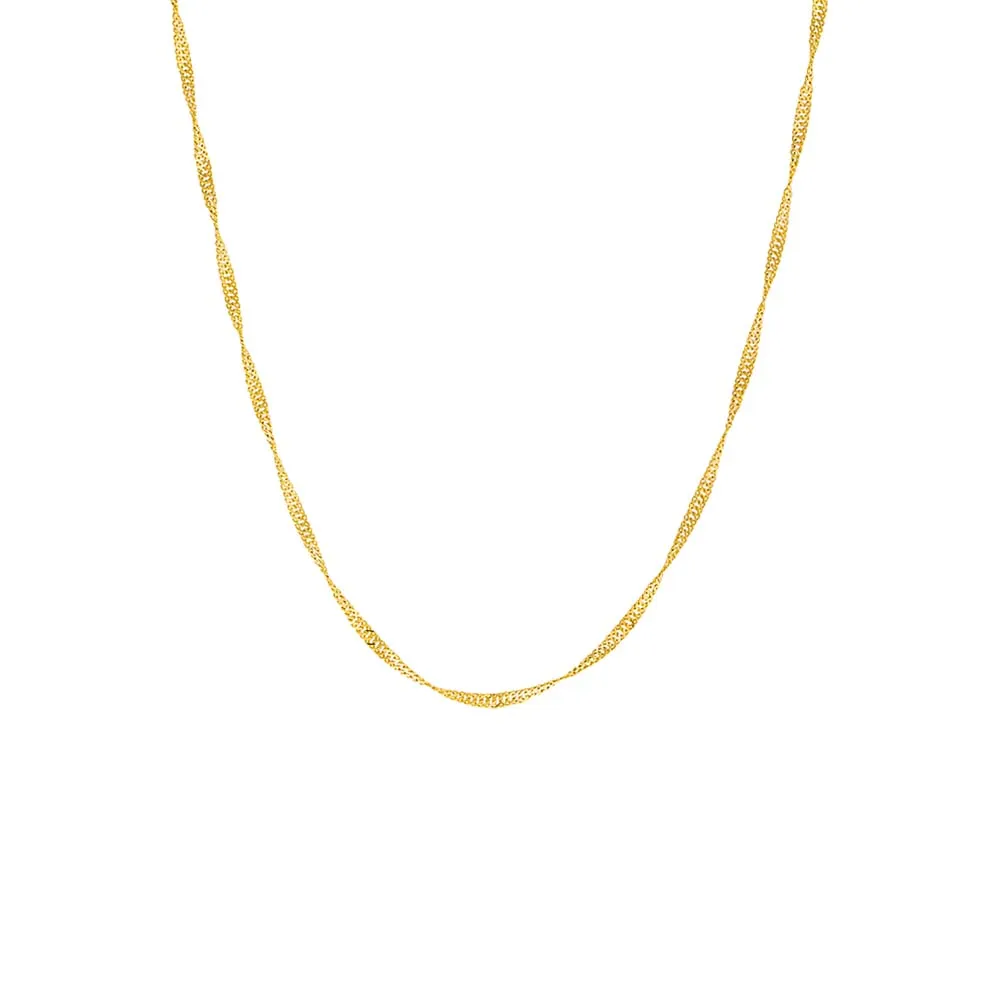 Twist Chain Necklace 14K sold by Adina Eden's