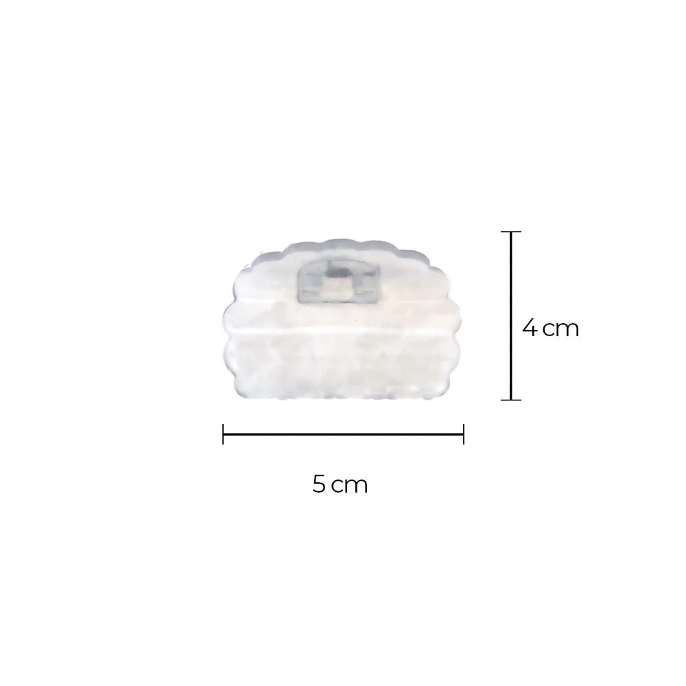 Translucent Scallop Edge Hair Clip Set sold by Adina Eden's product image thumbnail 3