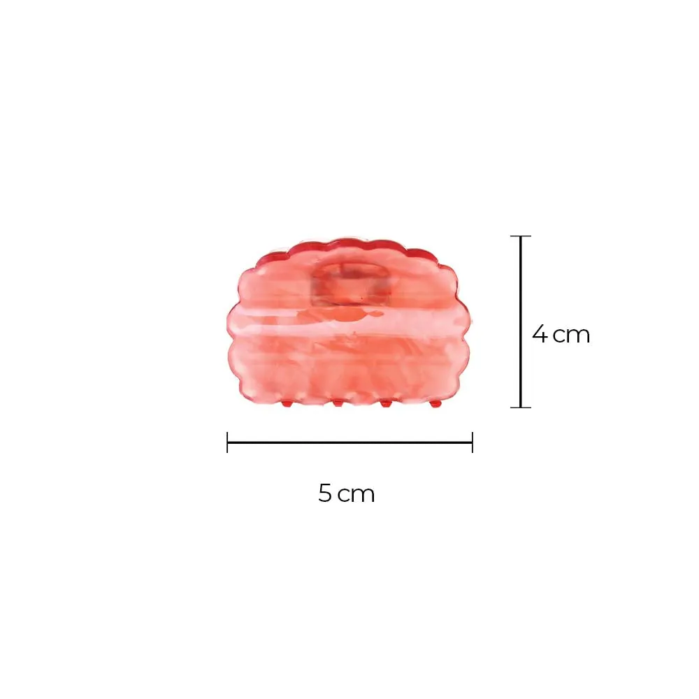 Translucent Scallop Edge Hair Clip Set sold by Adina Eden's product image thumbnail 4