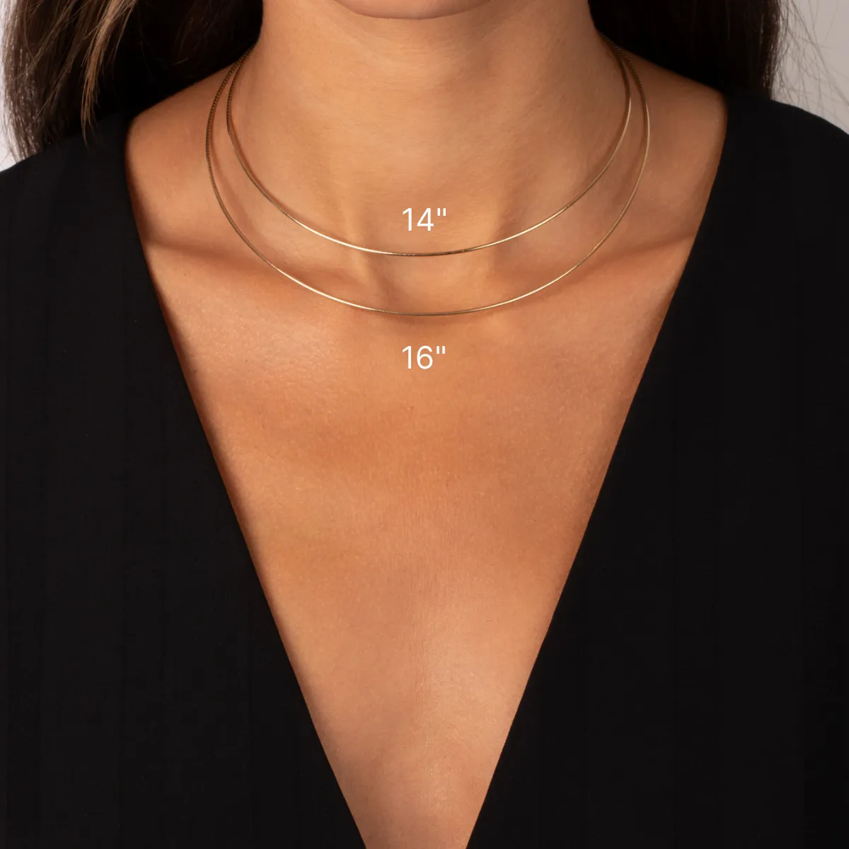 Lab Grown Diamond Emerald Beaded Omega Chain Necklace 14K sold by Adina Eden's product image thumbnail 3