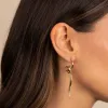 Solid Bow Tied Open Hoop Earring sold by Adina Eden's