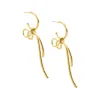 Solid Bow Tied Open Hoop Earring sold by Adina Eden's