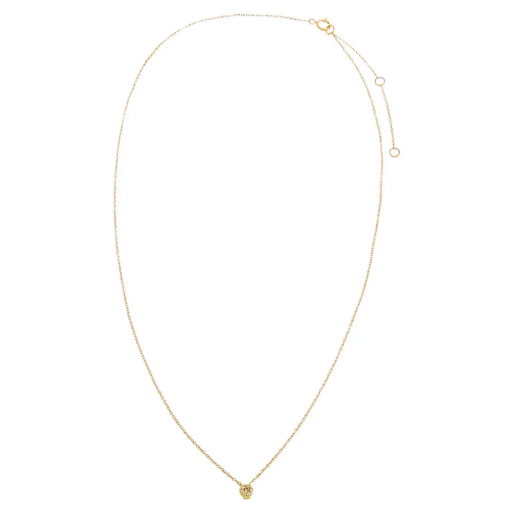 Diamond Mini Flower Necklace 14K sold by Adina Eden's product image thumbnail 3