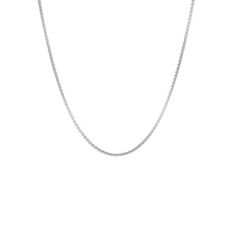 Solid Round Box Chain Necklace sold by Adina Eden's