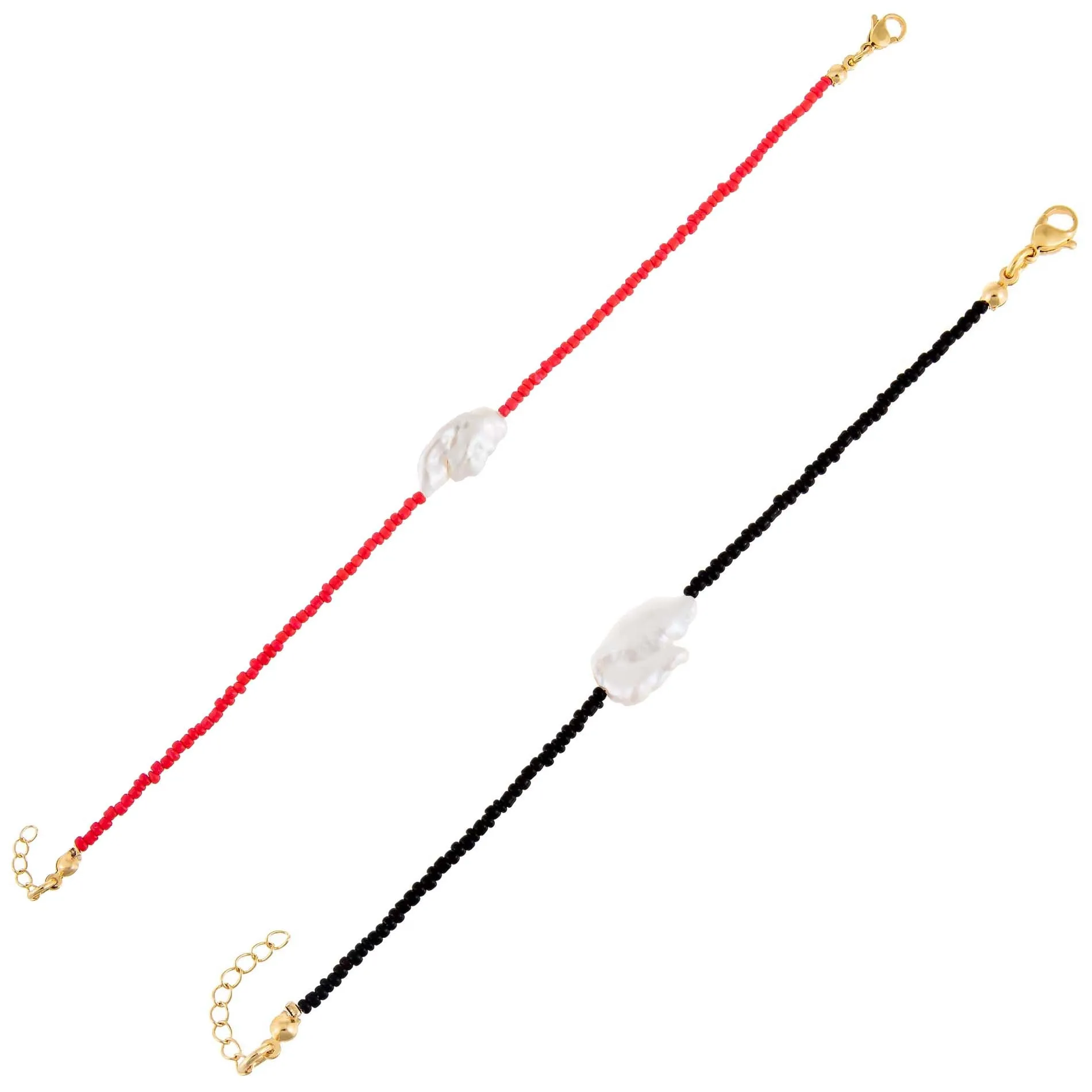 2 Piece Baroque Bead Bracelet Combo Set sold by Adina Eden's product image thumbnail 5