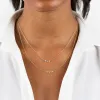 Floating Multi Diamond Necklace 14K sold by Adina Eden's