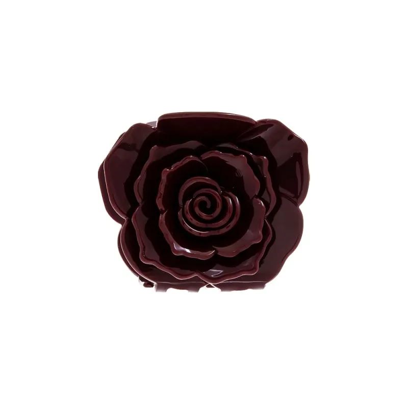 Burgundy Rose Claw Clip sold by Adina Eden's
