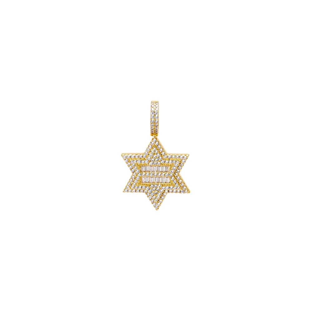 CZ Pave Star Of David Pendant Charm sold by Adina Eden's