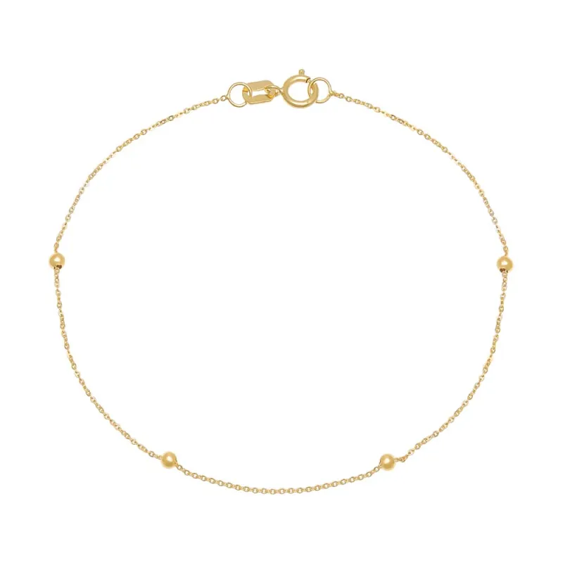 Ball Chain Bracelet 14K sold by Adina Eden's