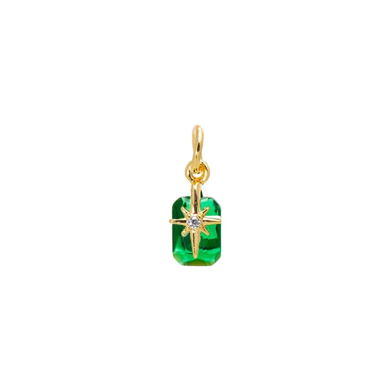 Starburst Emerald Green Charm sold by Adina Eden's