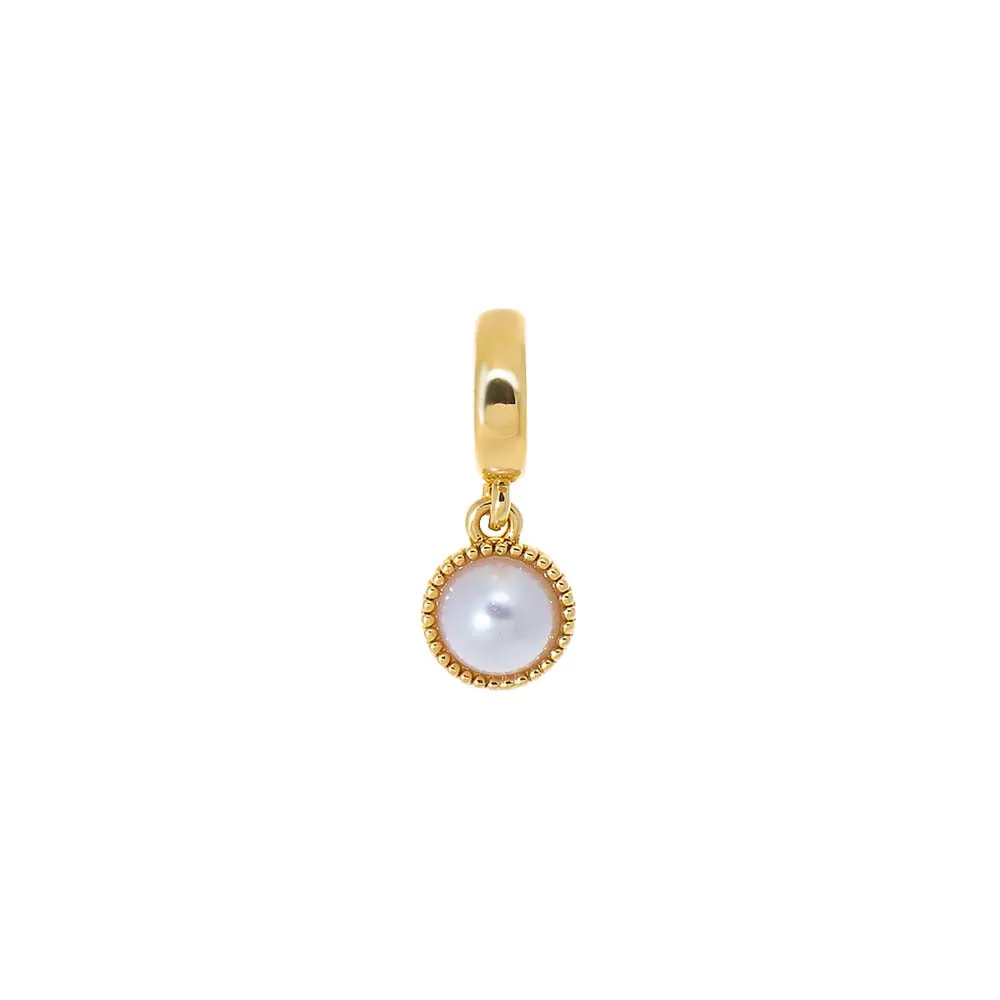 Pearl Bezel Charm sold by Adina Eden's