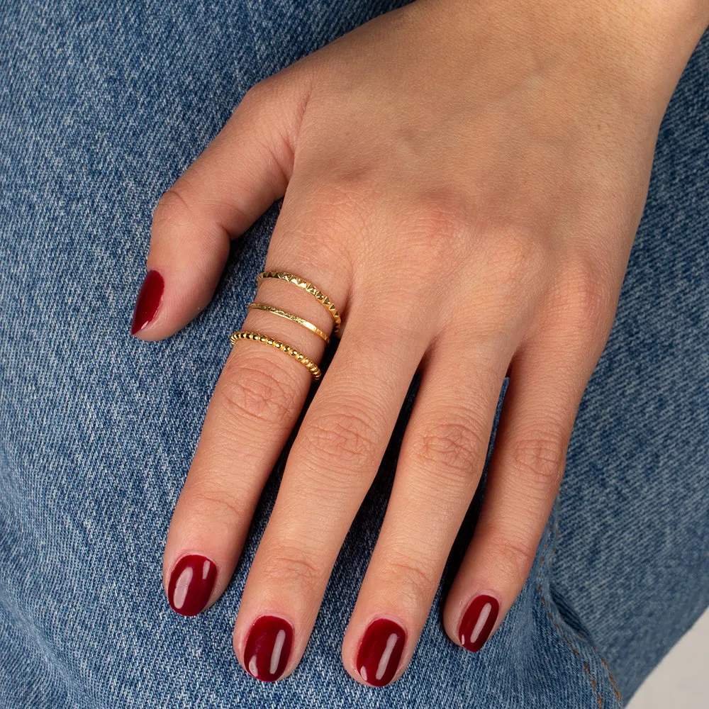 Solid Spike & Beaded Ring Combo Set sold by Adina Eden's product image thumbnail 2