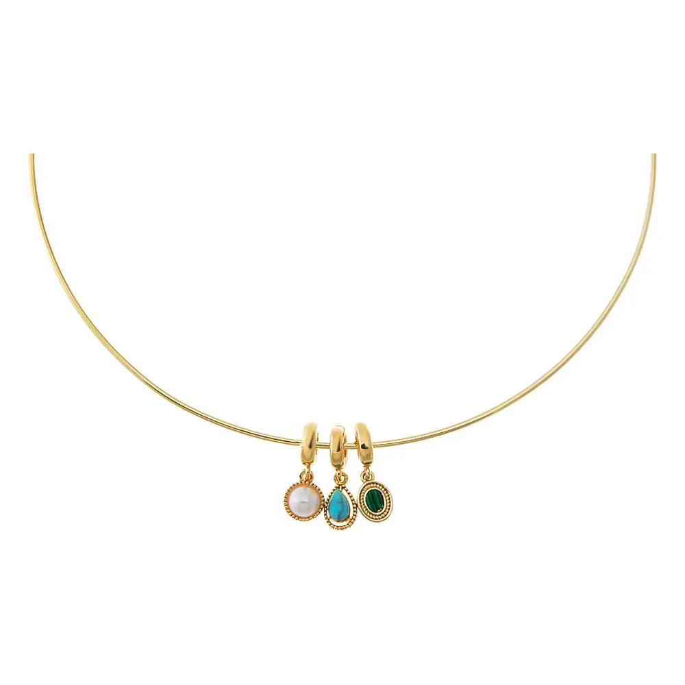 Summer Dangling Solid Thin Wire Choker Necklace sold by Adina Eden's