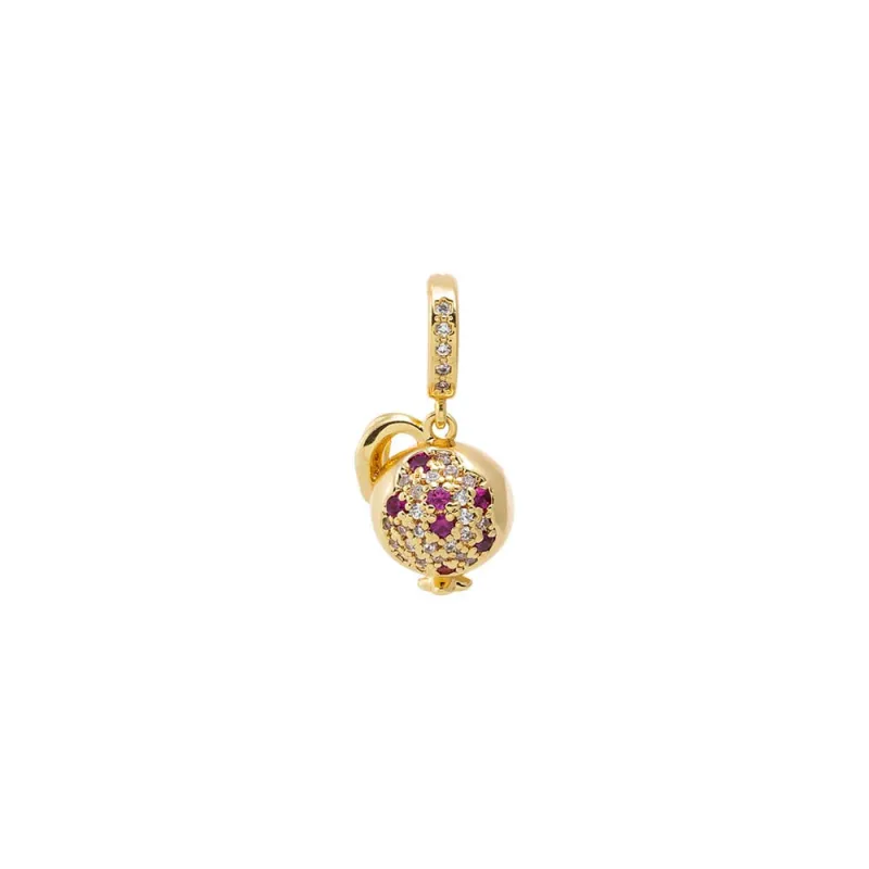 Multicolor CZ Apple Charm sold by Adina Eden's