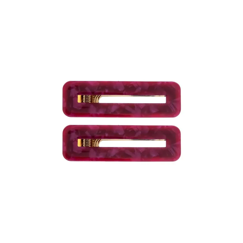 Rectangle Cutout Hair Clip Set sold by Adina Eden's