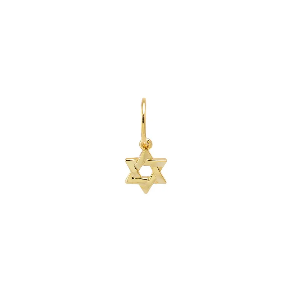 Mini Solid Star Of David Necklace Charm sold by Adina Eden's