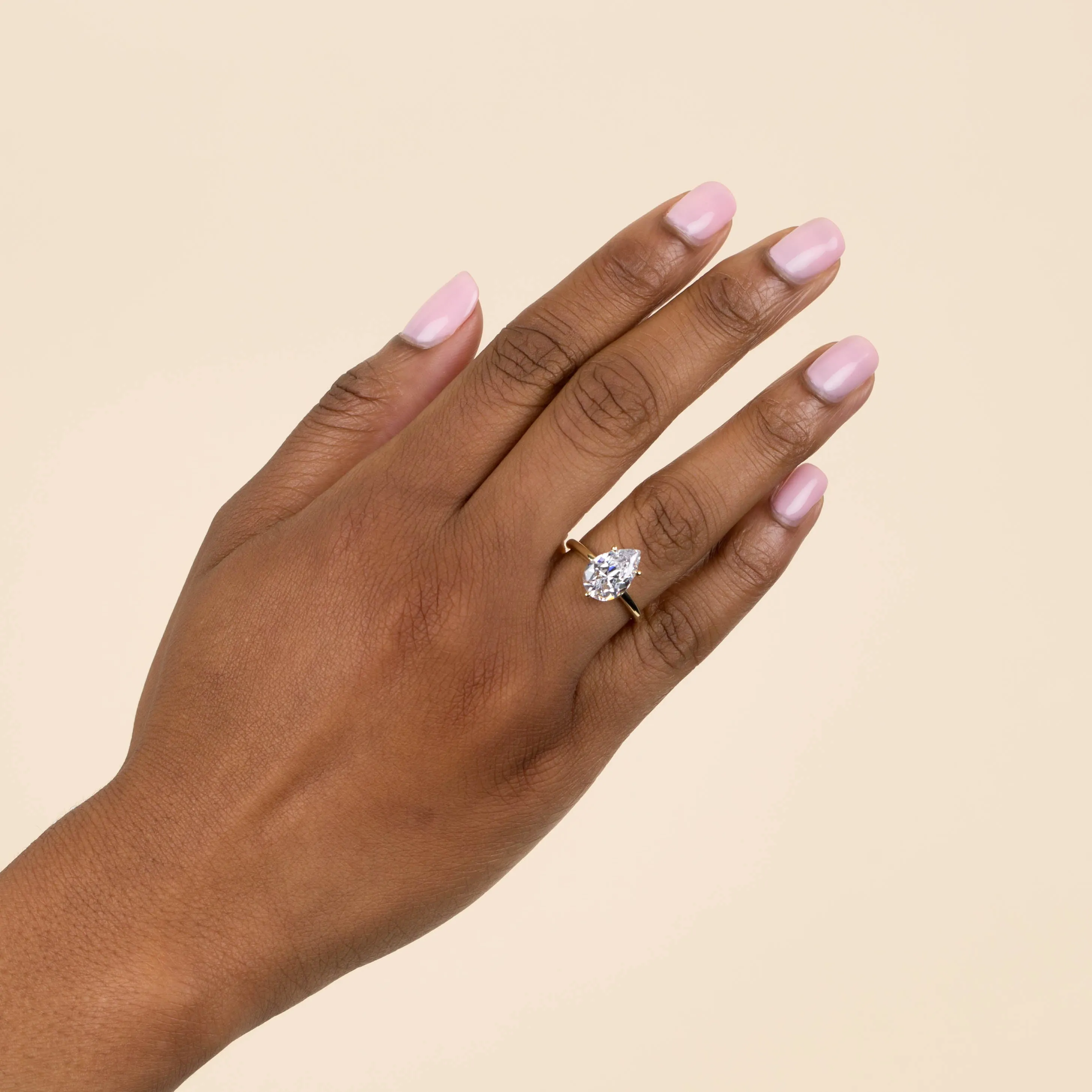 Teardrop Stone Ring sold by Adina Eden's product image thumbnail 2