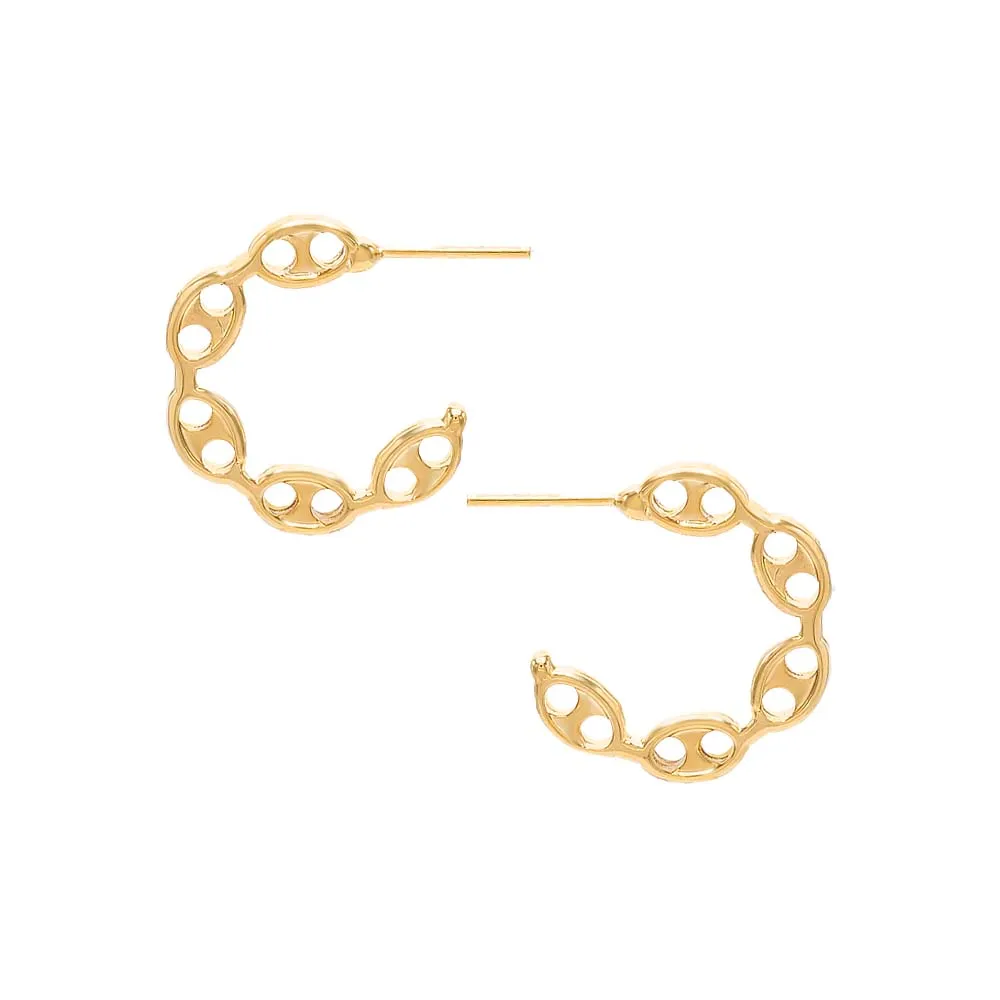 Flat Mariner Hoop Earring sold by Adina Eden's product image thumbnail 3
