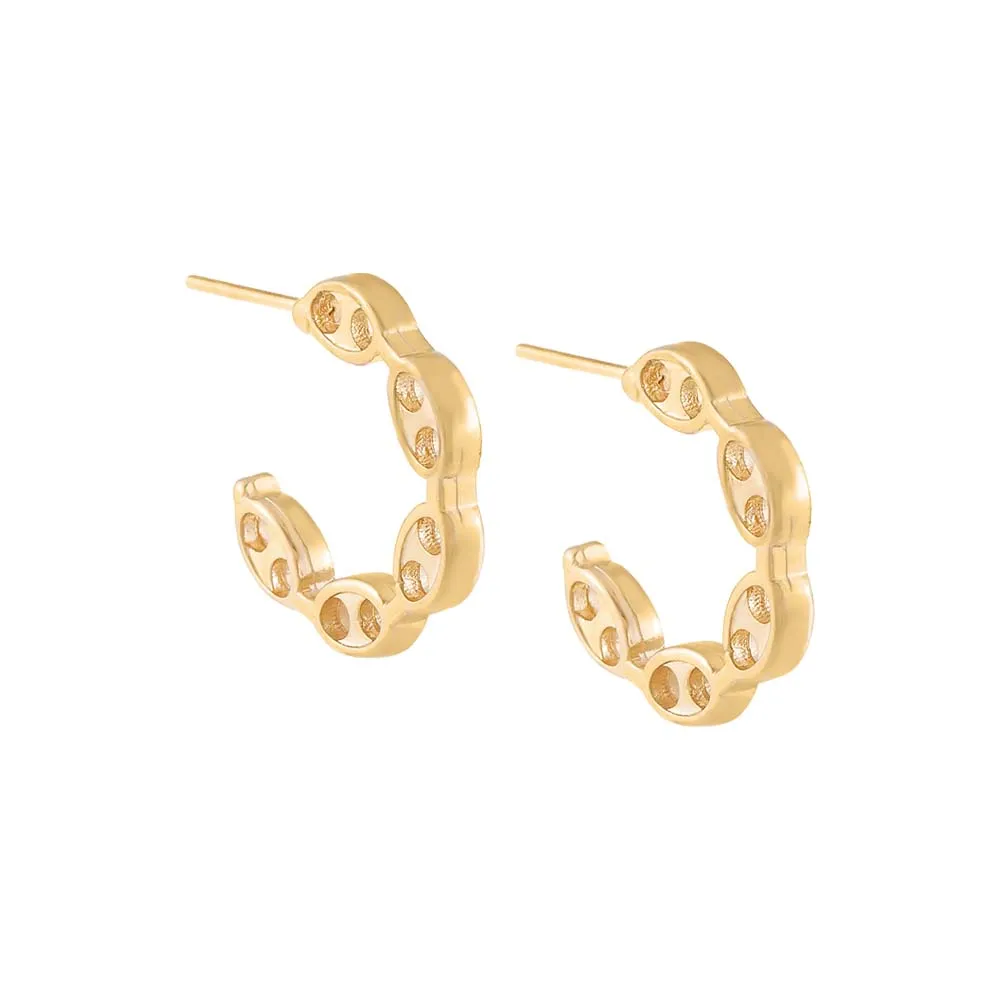 Flat Mariner Hoop Earring sold by Adina Eden's