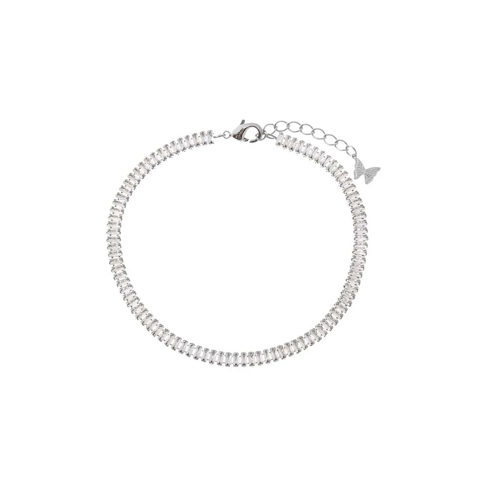 CZ Baguette All Around Tennis Bracelet sold by Adina Eden's product image thumbnail 2