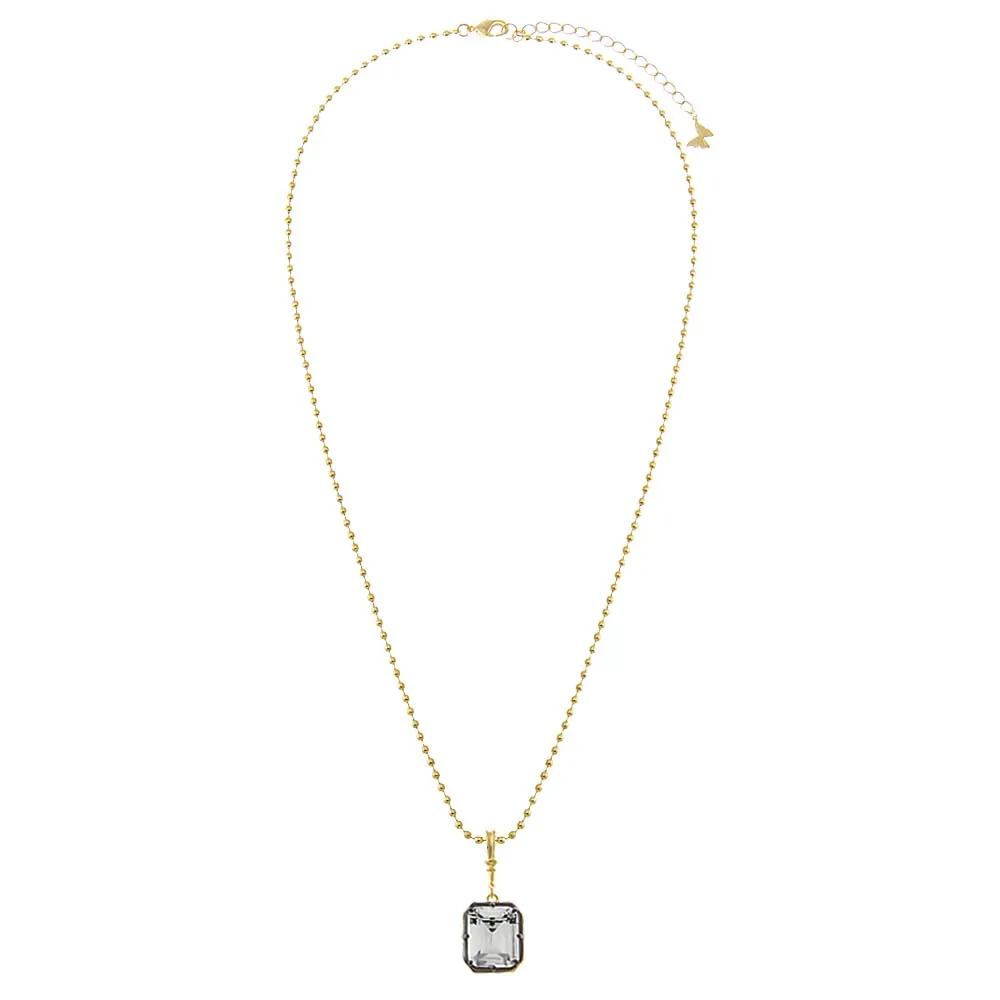 CZ Emerald Encased Statement Necklace Charm sold by Adina Eden's product image thumbnail 3