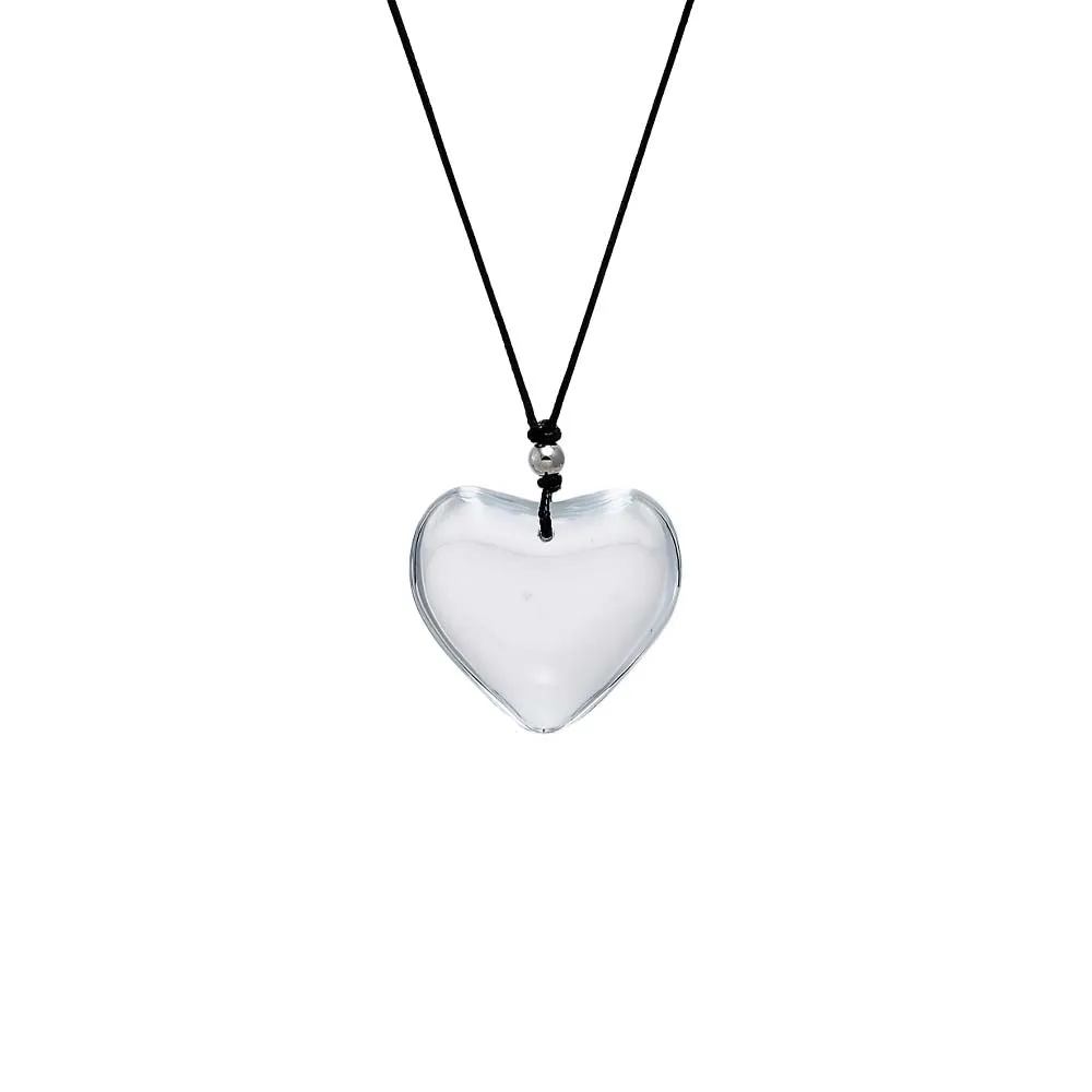 Icy Puffy Heart Pendant Necklace sold by Adina Eden's