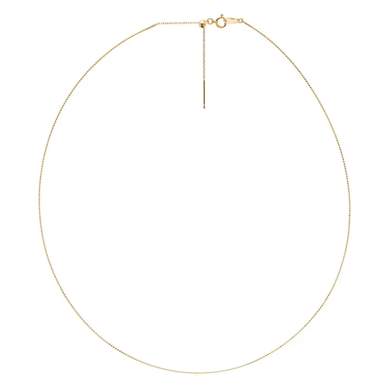 Everyday Adjustable Fine Chain Necklace 18K made by Adina Eden's