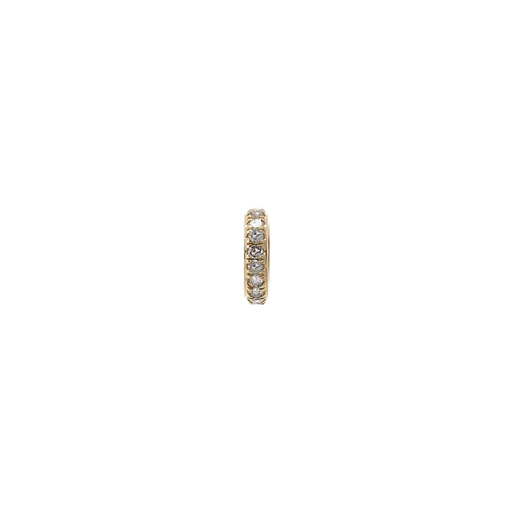 Diamond Pave Rondelle Charm 14K sold by Adina Eden's product image thumbnail 2