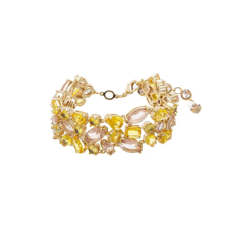 Mix Match Colored Super Wide Tennis Bracelet made by Adina Eden's