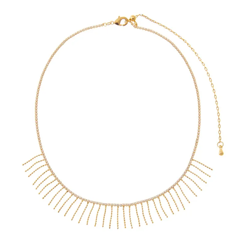 Mini Fringe Detail Choker Necklace made by Adina Eden's