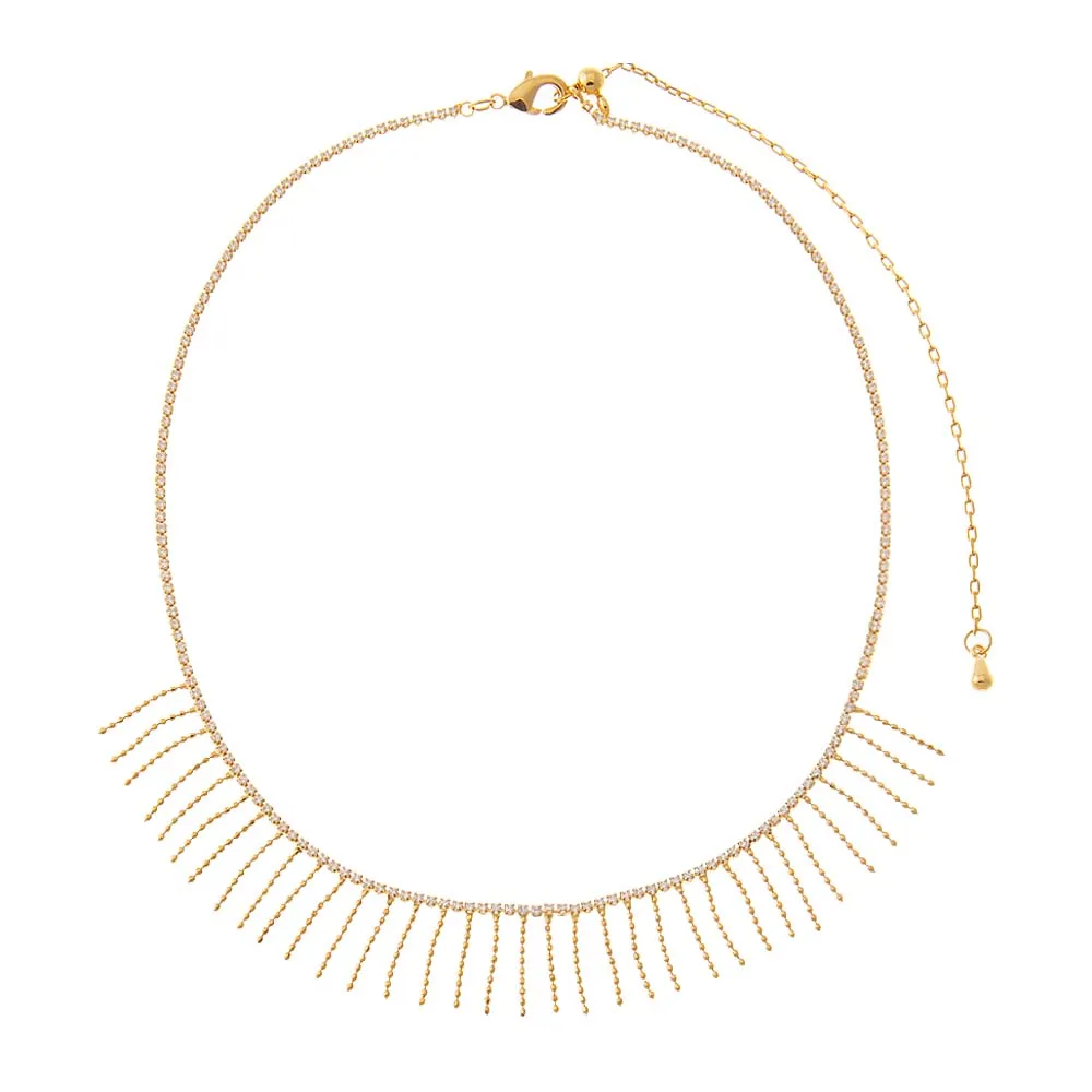 Mini Fringe Detail Choker Necklace sold by Adina Eden's