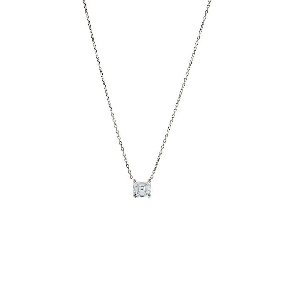 Cushion Solitaire CZ Necklace sold by Adina Eden's product image thumbnail 2