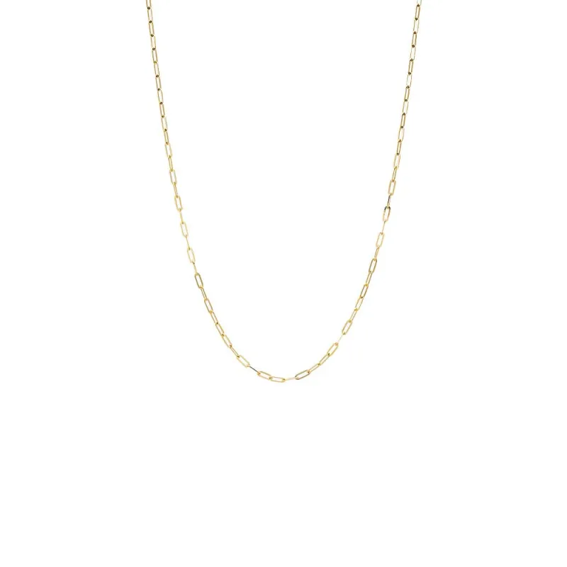 Paperclip Link Necklace 14K made by Adina Eden's