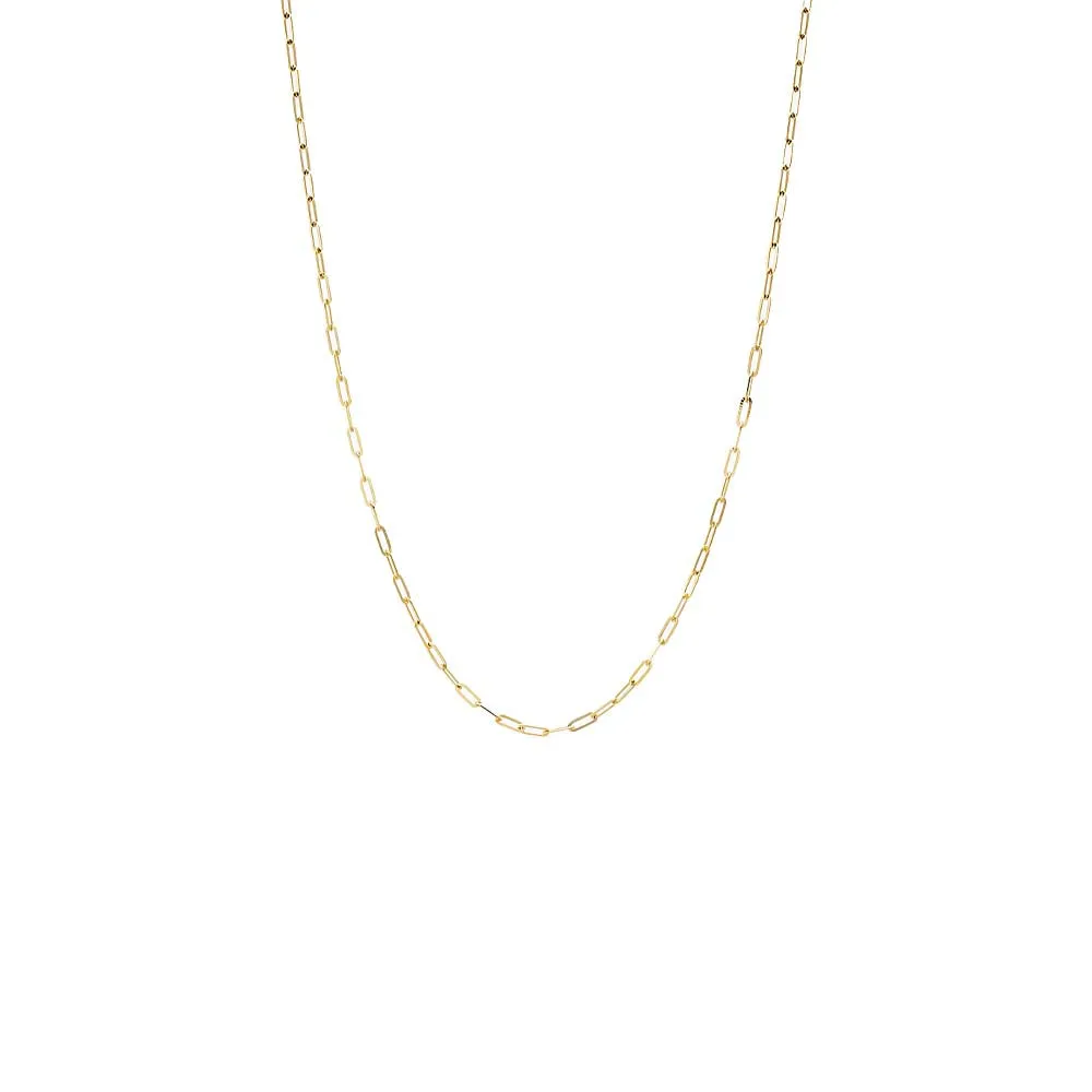 Paperclip Link Necklace 14K sold by Adina Eden's