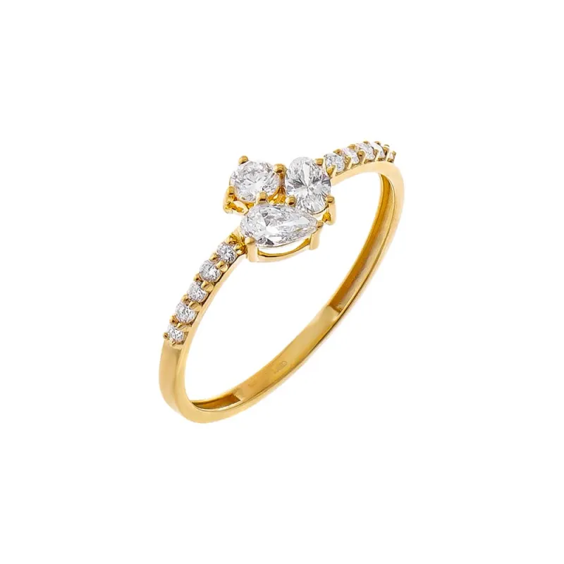 Lab Grown Diamond Multi Shape Dainty Ring made by Adina Eden's