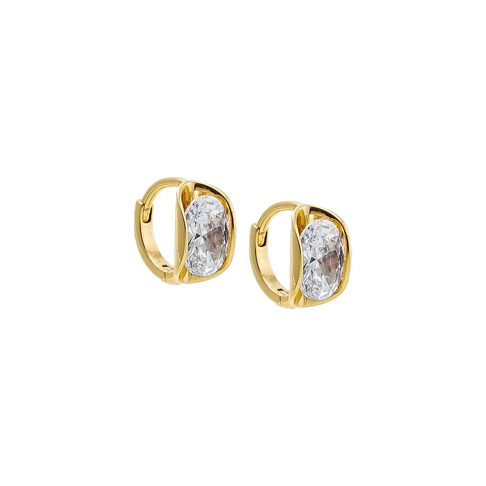 Molten Crystal Clip Style Earring sold by Adina Eden's