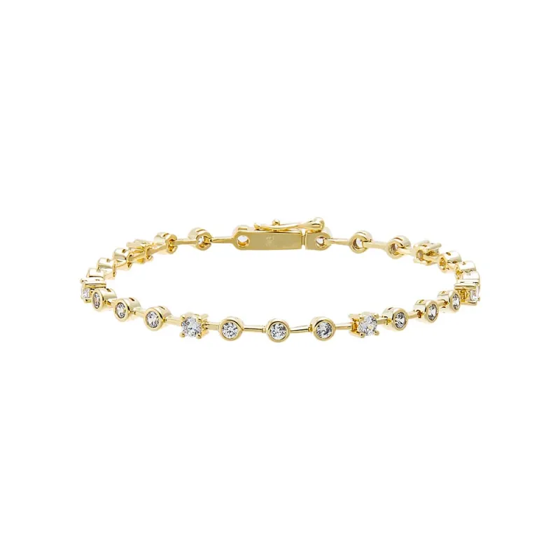 CZ Multi Shape Tennis Bracelet made by Adina Eden's