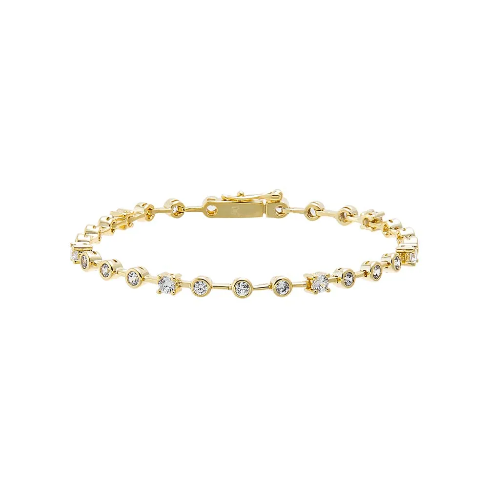 CZ Multi Shape Tennis Bracelet sold by Adina Eden's