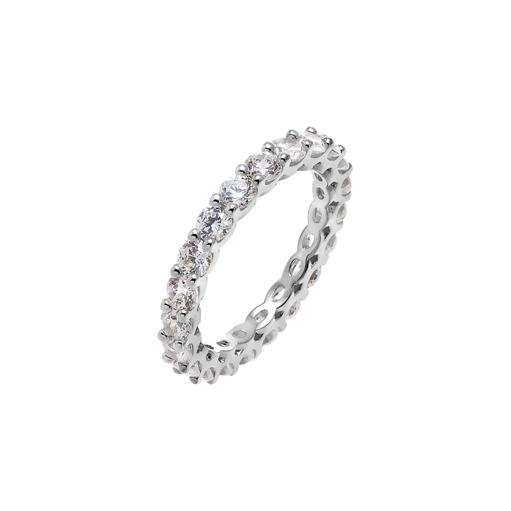 Moissanite Dainty Eternity Band sold by Adina Eden's product image thumbnail 2