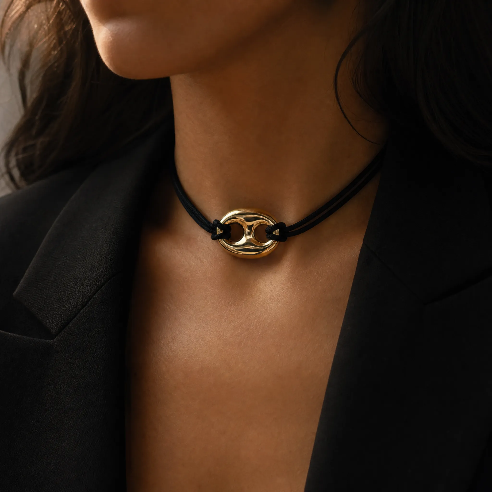 Chunky Mariner Accent Rope Choker sold by Adina Eden's product image thumbnail 3