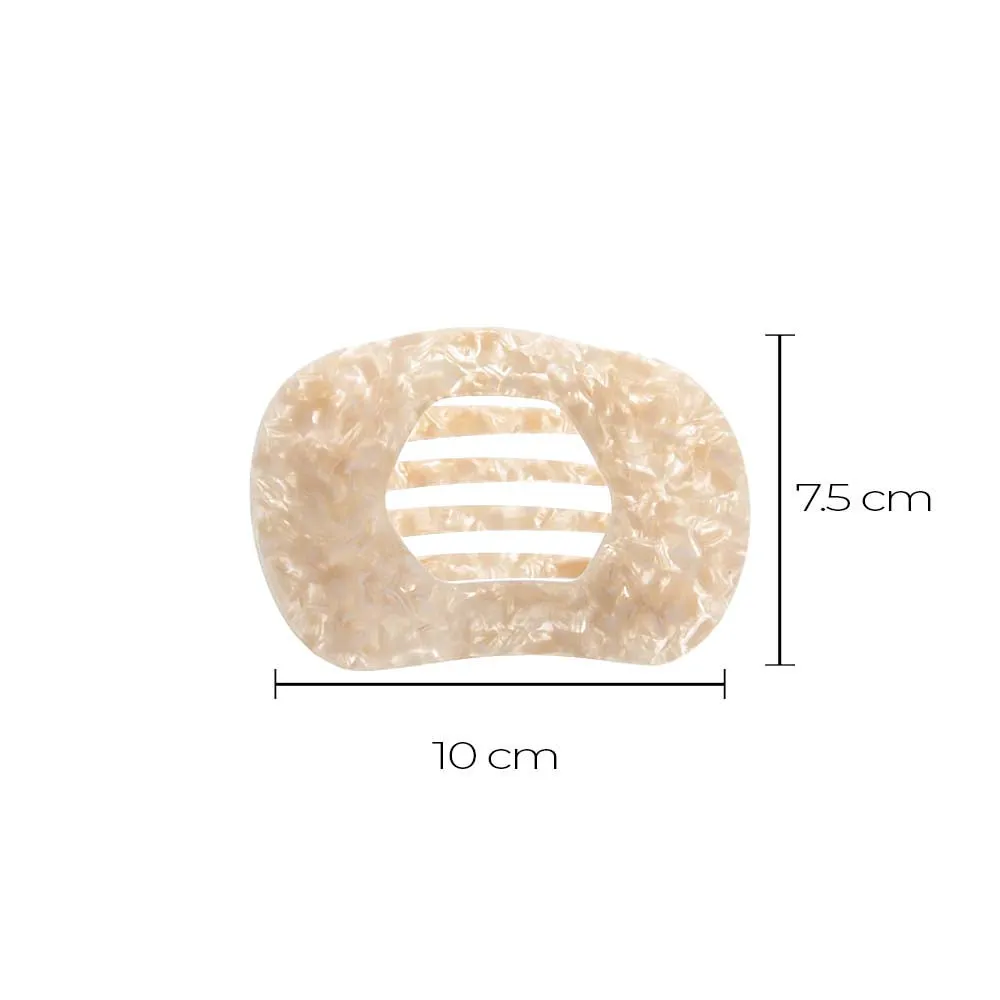 Pearlized Ivory & Neutral Tortoise Oversized Flat Lay Clip Set sold by Adina Eden's product image thumbnail 3