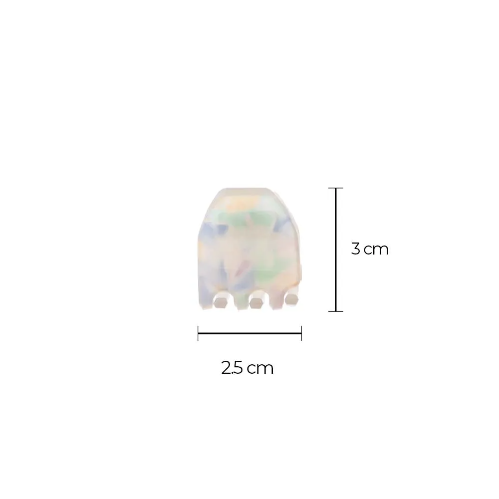 Soft Marble Mini Claw Clip Set (Pearl, Tortoise & Blush) sold by Adina Eden's product image thumbnail 5