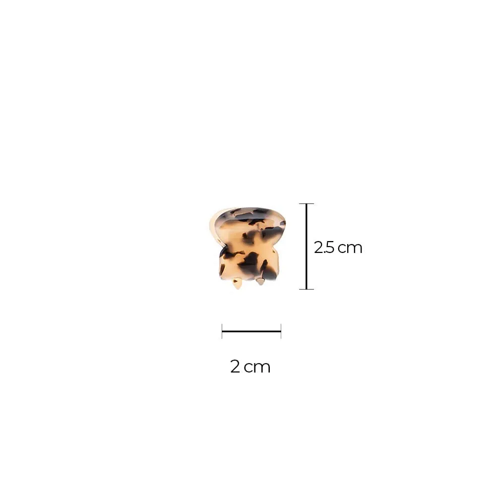 Neutral Mix Mini Claw Clip Set (Tortoise, Black & Amber) sold by Adina Eden's product image thumbnail 4