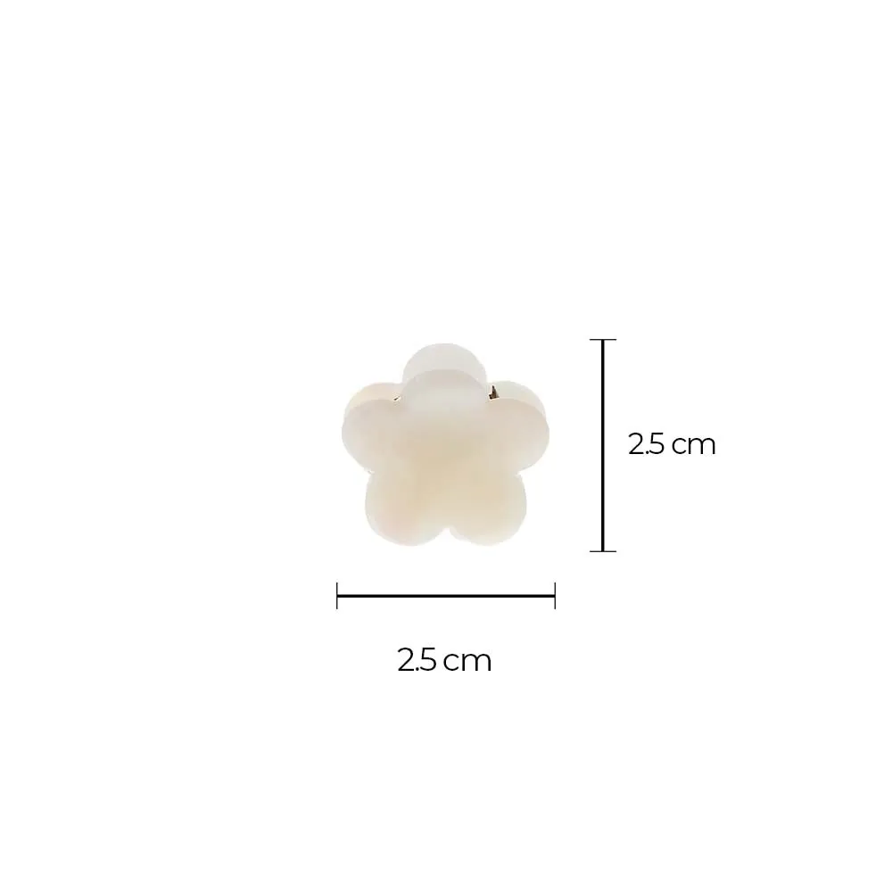 Floral Marble Mini Claw Clip Set (Pearl, Tortoise & Amber) sold by Adina Eden's product image thumbnail 4