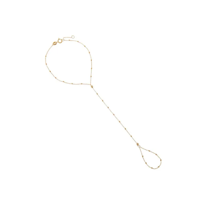 Solid Ball Chain Hand Chain 14K made by Adina Eden's